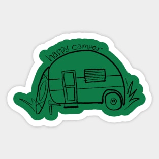 Happy Camper v. 2 Sticker